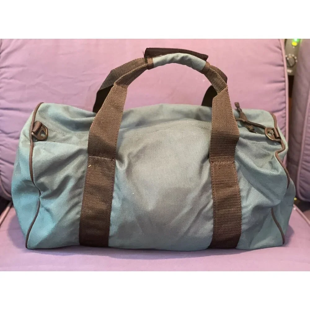 The North Face Base Camp Voyager Duffel Bag Khaki Brown VGUC No Strap